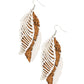 WINGING Off The Hook - White Earring
