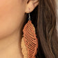 WINGING Off The Hook - Brown Earring