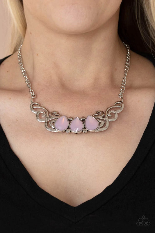 Heavenly Happenstance - Pink Necklace
