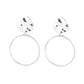 Undeniably Urban - Silver Clip-On Earring
