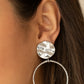 Undeniably Urban - Silver Clip-On Earring