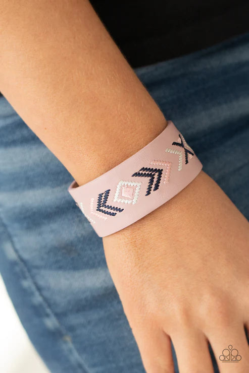 Cliff Glyphs - Pink Urban Bracelet