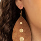 Rustic Torrent - Gold Earring