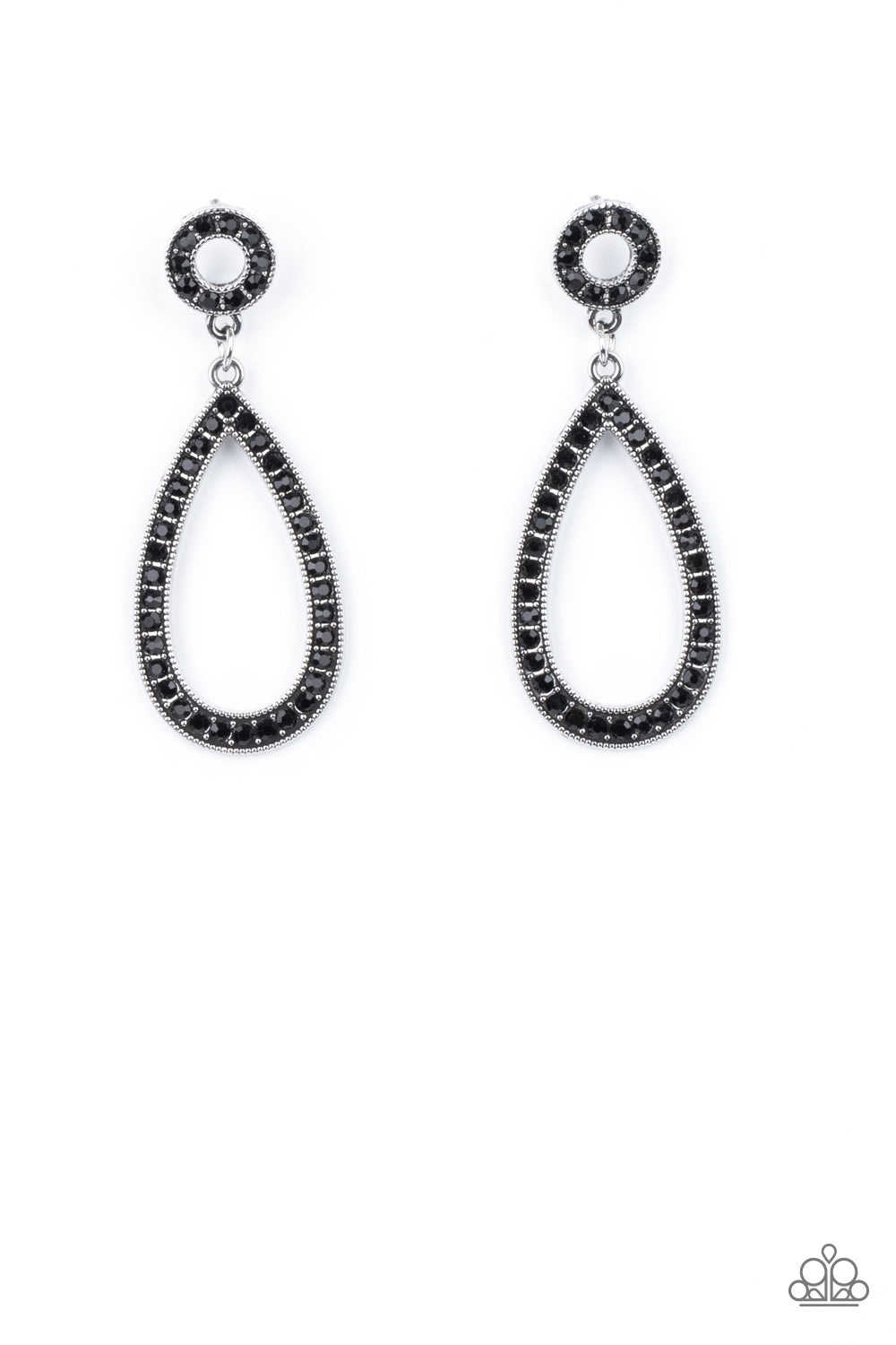 Regal Revival - Black Post Earring