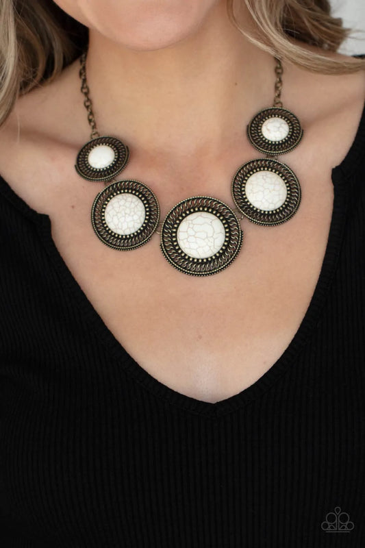 She Went West - Brass Necklace