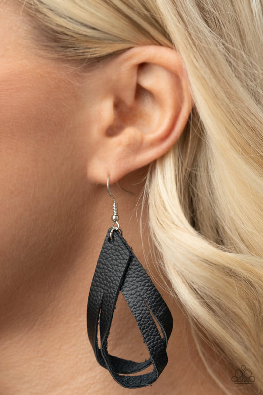 That's A STRAP - Black Earring