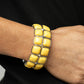 Double The DIVA-ttitude - Yellow Bracelet