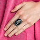 Glittery With Envy - Black Ring