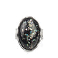 Glittery With Envy - Black Ring
