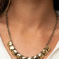 Radiance Squared - Brass Necklace