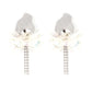Harmonically Holographic - White Post Earring