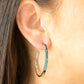 Somewhere Over the OMBRE - Blue Hoop Earring