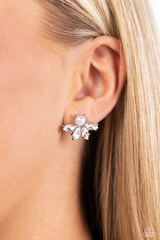 Stellar Showcase - White Post Earring