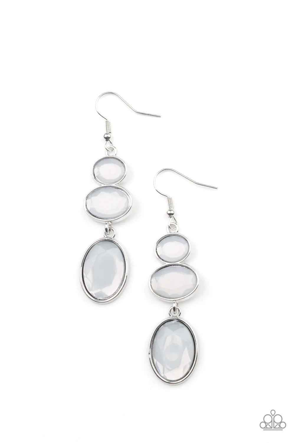 Tiers of Tranquility - White Earring