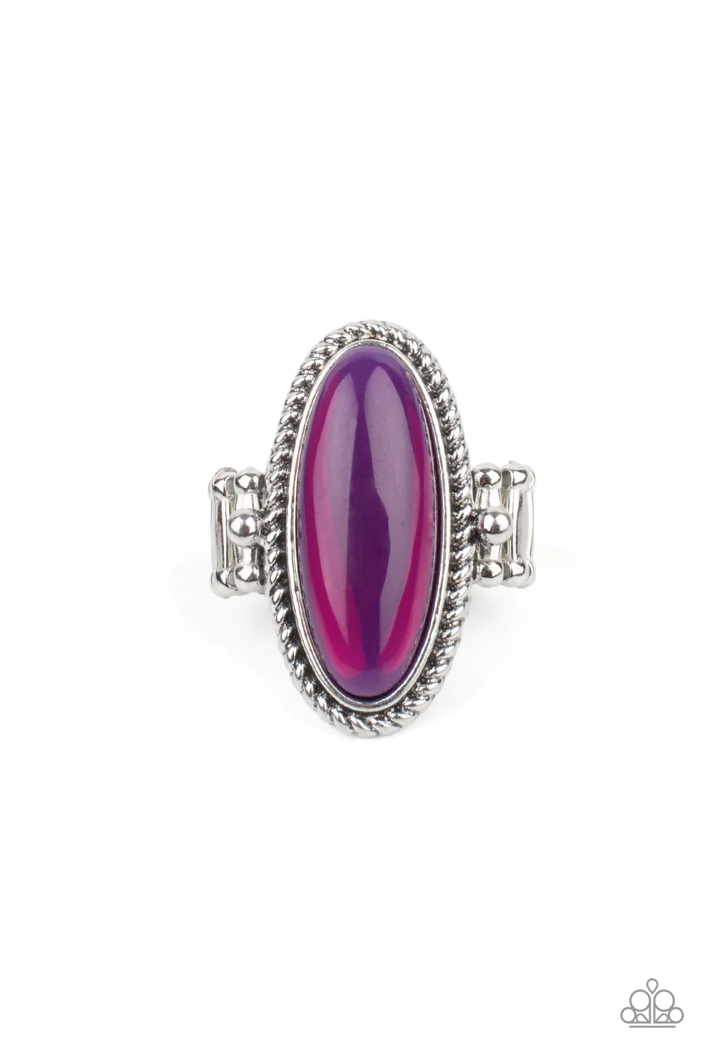 Oval Oasis - Purple Ring