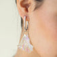 Jaw-Dropping Jelly - Silver Hoop Earring