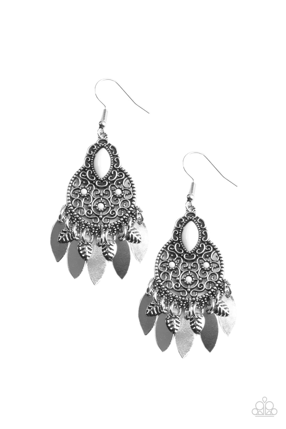 Galapagos Glamping - White Earring