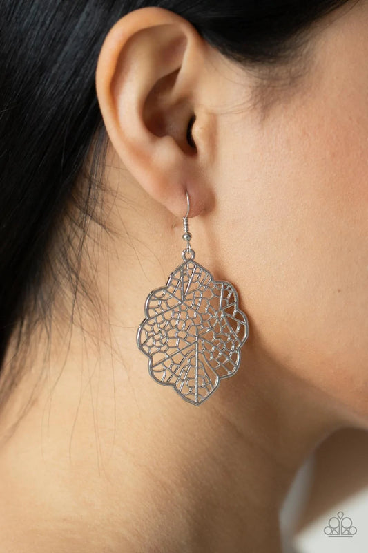 Meadow Mosaic - Silver Earring