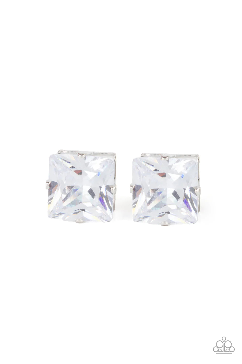 Times Square Timeless - White Post Earring