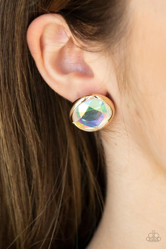 Double-Take Twinkle - Gold Post Earring