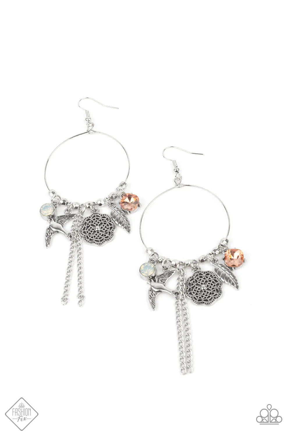 Tweet Dreams - White Earring