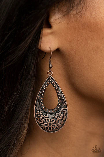 Organically Opulent - Copper Earring