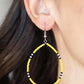 Keep Up The Good BEADWORK - Yellow Earring