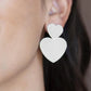 Heart-Racing Refinement - Silver Post Earring