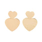 Hear-Racing Refinement - Gold Post Earring