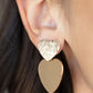 Hear-Racing Refinement - Gold Post Earring