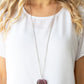 Warmhearted Glow - Purple Lanyard Necklace