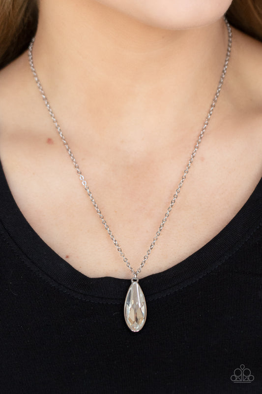 Prismatically Polished - White Necklace