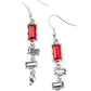 Modern Day Artifact - Red Earring