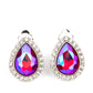 Cosmic Castles - Pink Clip-On Earring