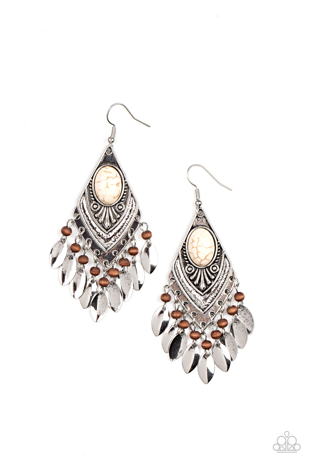 Earthy Etiquette - White Earring