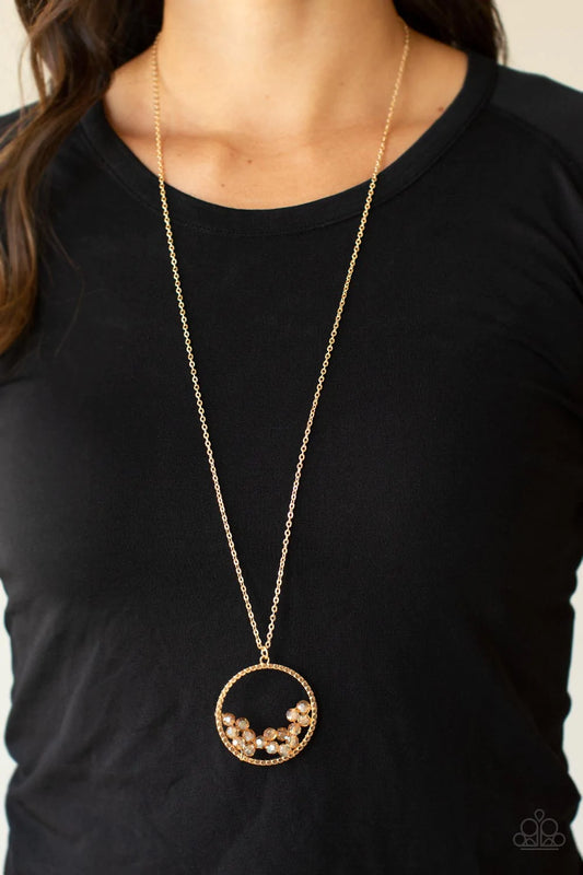 Galactic Glow - Gold Necklace
