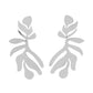 Palm Picnic - Silver Post Earring