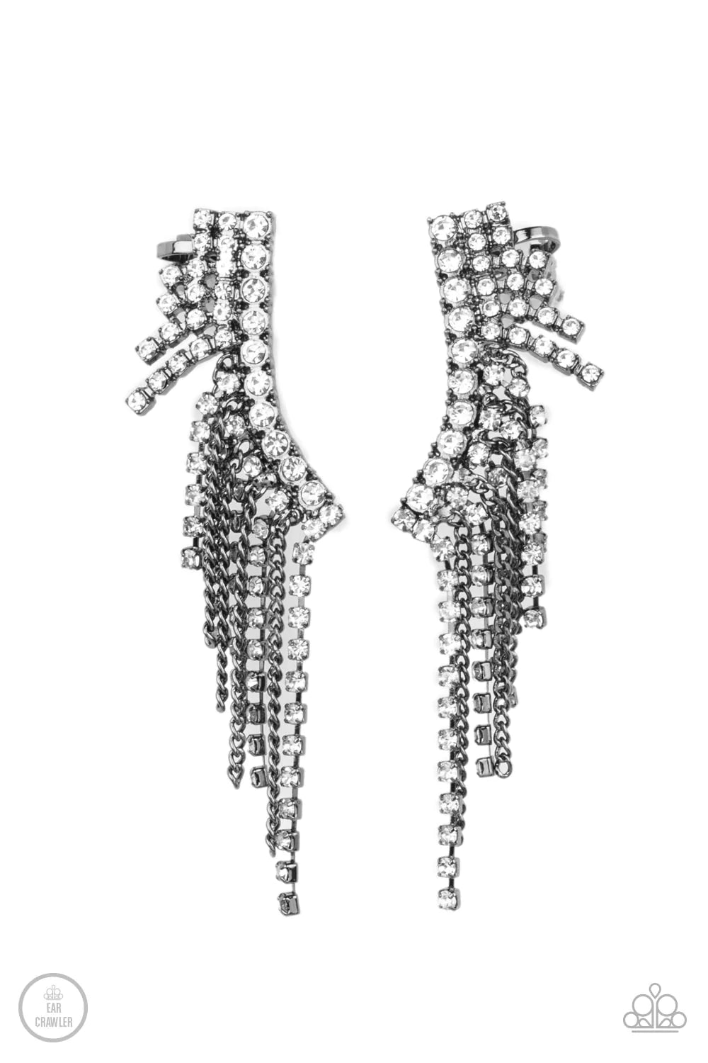 Thunderstruck Sparkle - Black Post Ear-Crawler