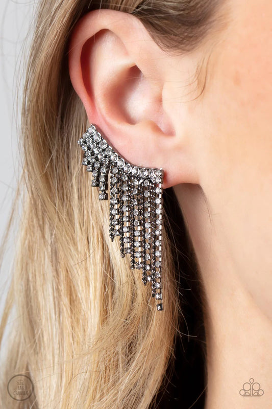 Thunderstruck Sparkle - Black Post Ear-Crawler