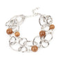 Delightfully Daydreamy - Brown Bracelet