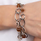 Delightfully Daydreamy - Brown Bracelet