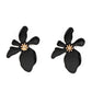 Hawaiian Heiress - Black Post Earring