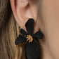 Hawaiian Heiress - Black Post Earring