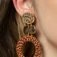 Woven Whimsicality - Gold Post Earring