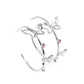 Full Out Flutter - Pink Hoop Earring