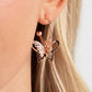 Butterfly Freestyle - Rose Gold Hoop Earring