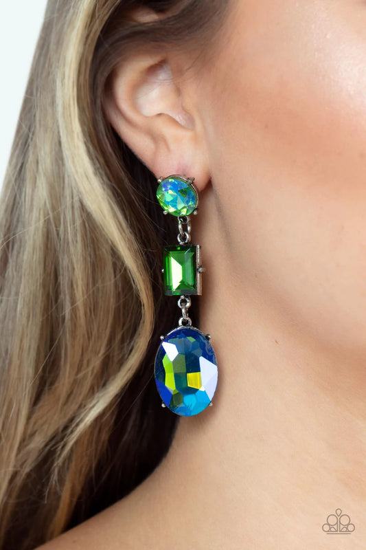 Extra Envious - Green Post Earring