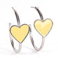 Kiss Up - Yellow Hoop Earring