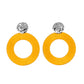 Strategically Sassy - Yellow Post Earring