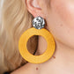 Strategically Sassy - Yellow Post Earring
